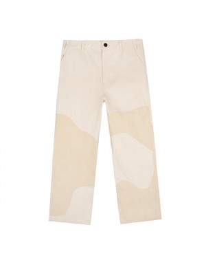 Beige Brain Dead Organic Panel Pant | USA HRMW74658