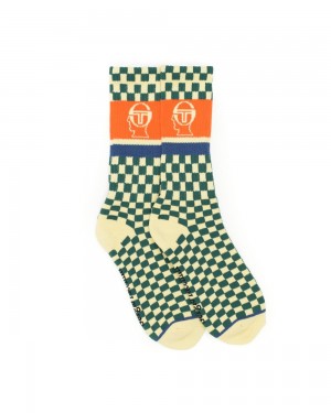 Beige Brain Dead Sergio Tacchini X Socks | USA FCQP21634