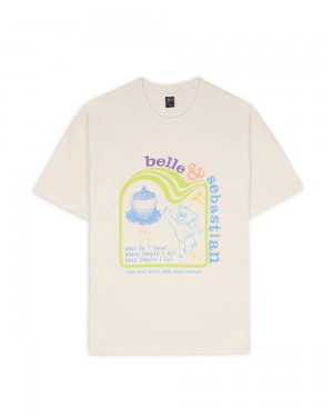 Beige Brain Dead X Belle & Sebastian Boy With The Arab Strap (Tokyo Edition) T-Shirt | USA TKOQ45310