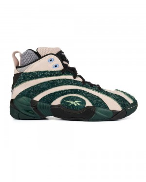 Beige Green Brain Dead Reebok Shaqnosis Shoes | USA MQEZ75694