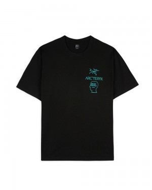 Black Brain Dead Arc'teryx Vertical Community T-Shirt | USA YBHM90438