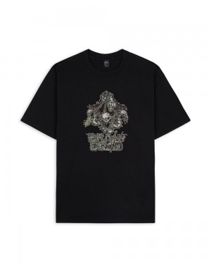 Black Brain Dead Creature Commando T-Shirt | USA YNRM83904