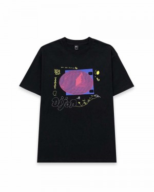 Black Brain Dead Dijon T-Shirt | USA SJCZ07482