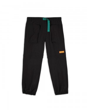 Black Brain Dead Taslan Convertible Pant | USA HPIJ23645