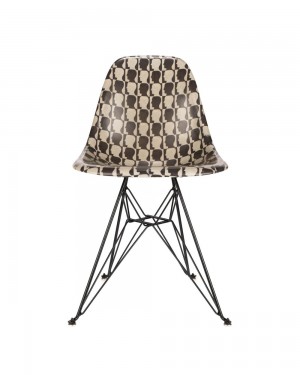 Black Brain Dead X Modernica Checkered Logohead Case Study® Furniture Shell Chair Homeware | USA RTYD60412