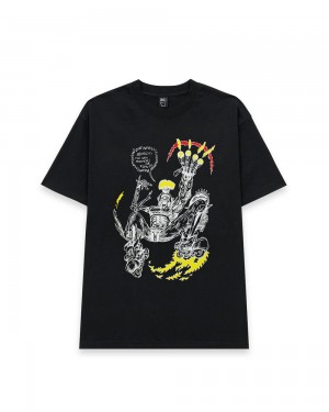 Black Brain Dead X Them Masters Of Flow T-Shirt | USA FRXP95172