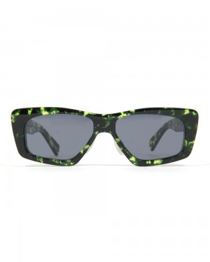 Black Green Brain Dead Kopelman Post Modern Primitive Eye Protection Sunglasses | USA LAPN15230