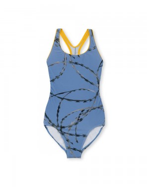 Blue Brain Dead One Piece Bodysuit | USA PTYB24563