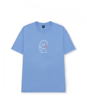 Blue Brain Dead Sadgirl T-Shirt | USA YLZE87502