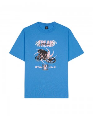 Blue Brain Dead Speed Freak T-Shirt | USA BJWR36148