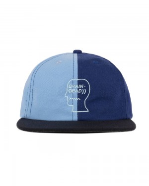 Blue Brain Dead Wool Logohead Split Hat | USA SZYD27165