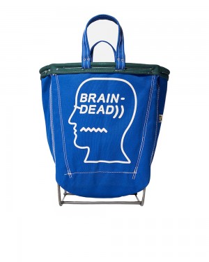 Blue Brain Dead X Steele Canvas Round Carry Basket Homeware | USA EIWR31409