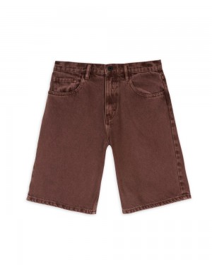 Brown Brain Dead Denim Whale Shorts | USA FDHW21906