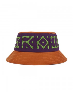 Brown Brain Dead Ufo Twill Bucket Hat | USA WPMJ30948