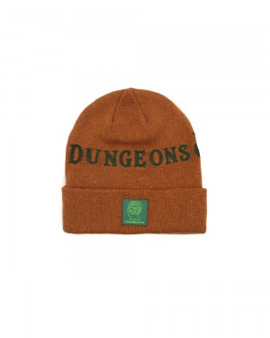 Brown Brain Dead X Dungeons & Dragons Beanie | USA WKON61027