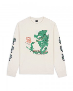 Brown Brain Dead X K2 Dragon Shredder Long Sleeve T-Shirt | USA TNWA91845