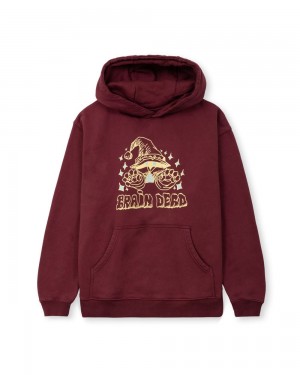 Burgundy Brain Dead Constantine The Wizard Sweatshirt Hoodie | USA CXVF32041