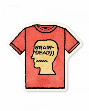 Coral Brain Dead T-Shirt Rug | USA QYFR36489