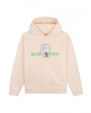 Cream Brain Dead Handheld Hoodie | USA EBVH29508