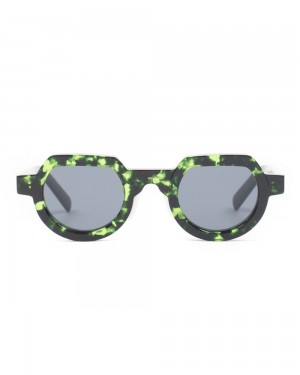 Green Black Brain Dead Tani Post Modern Primitive Eye Protection Sunglasses | USA DQBO35678