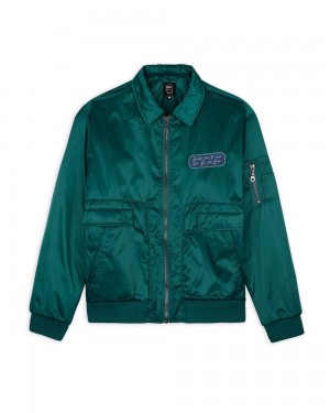 Green Brain Dead Bd Bomber Jacket | USA TUBX05468