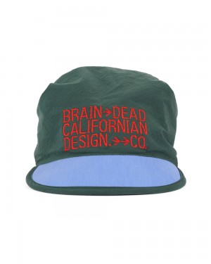 Green Brain Dead Californian Design Bandana Hat | USA NZAO45169