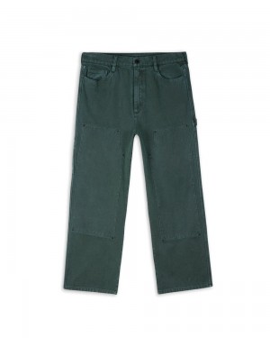 Green Brain Dead Double Knee Utility Pant | USA JBPZ50928