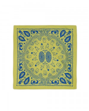 Green Brain Dead Logohead Paisley Bandana Homeware | USA KVNO69182