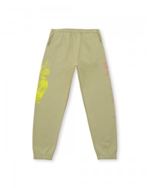 Green Brain Dead Seeing Double Sweat Pant | USA ZANR18394