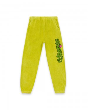 Green Brain Dead Slime Reverse Fleece Sweat Pant | USA OBJR38765