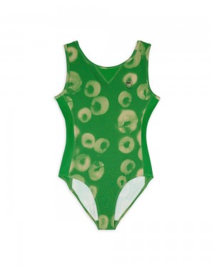 Green Brain Dead Sponge Dye Bodysuit | USA EQPB72906