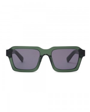 Green Brain Dead Staunton Post Modern Primitive Eye Protection Sunglasses | USA VYEF86730