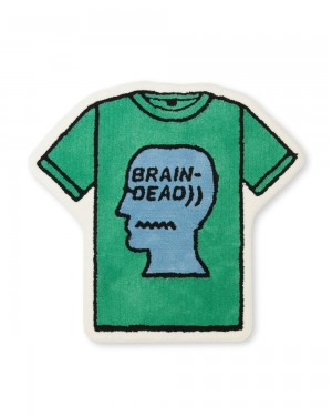 Green Brain Dead T-Shirt Rug | USA NVYL05762