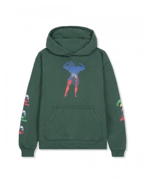 Green Brain Dead X Hudson Mohawke Trilogy Hoodie | USA XEFO63915