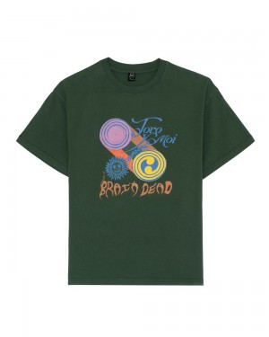 Green Brain Dead X Toro Y Moi Mahal T-Shirt | USA HLPV83502