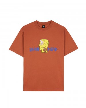 Light Brown Brain Dead Handheld T-Shirt | USA BKXG28754