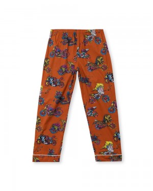 Multicolor Brain Dead Moto Pajama Bottom Pant | USA UFLO96025