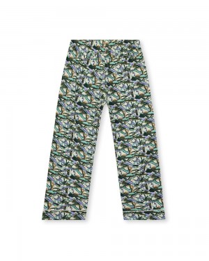 Multicolor Brain Dead Strokes Pajama Bottom Pant | USA XBKA17639