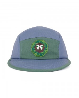 Navy Brain Dead Anglers 5 Panel Camp Hat | USA QRBY04761