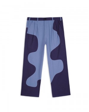 Navy Brain Dead Goop Herringbone Pant | USA RUJA84097