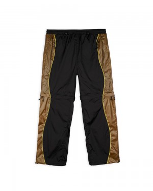 Olive Brain Dead Thermo Heat Zip Off Running Pant | USA JKSZ61327