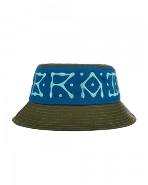 Olive Brain Dead Ufo Twill Bucket Hat | USA JUDP69347