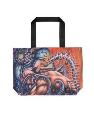 Orange Brain Dead X Magic: The Gathering Spinal Graft Tote Bag | USA VWJU49631