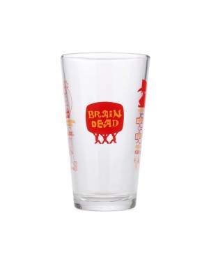 Red Brain Dead Special Illusions Pint Glass Homeware | USA SRZN75413