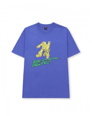 Royal Blue Brain Dead X Them Ghetto Blaster T-Shirt | USA KNHY54628