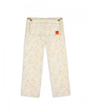 White Brain Dead Dickies Gardening Pant | USA GCQF36142