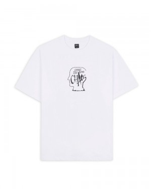 White Brain Dead Equipment Climbing Ram T-Shirt | USA ZWEX17592