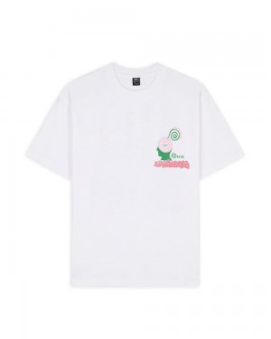 White Brain Dead X Goodhood Resist T-Shirt | USA GOQU73509