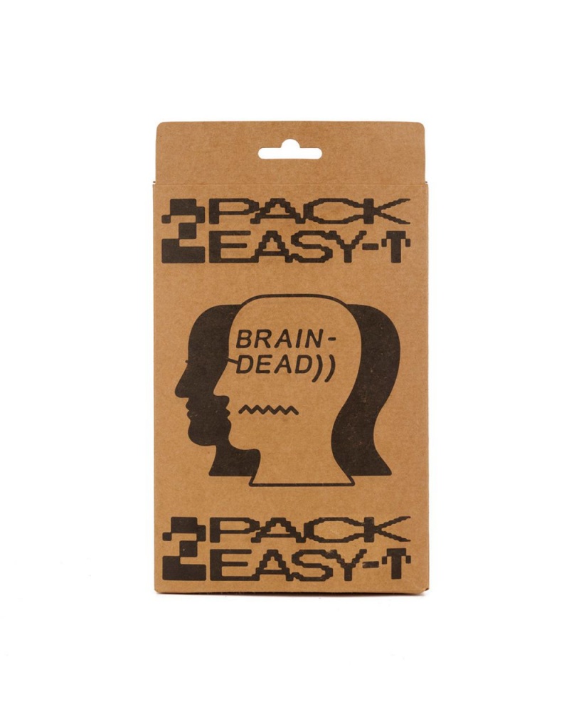 Beige Brain Dead 2 Pack Easy T-Shirt | USA PVZC46198