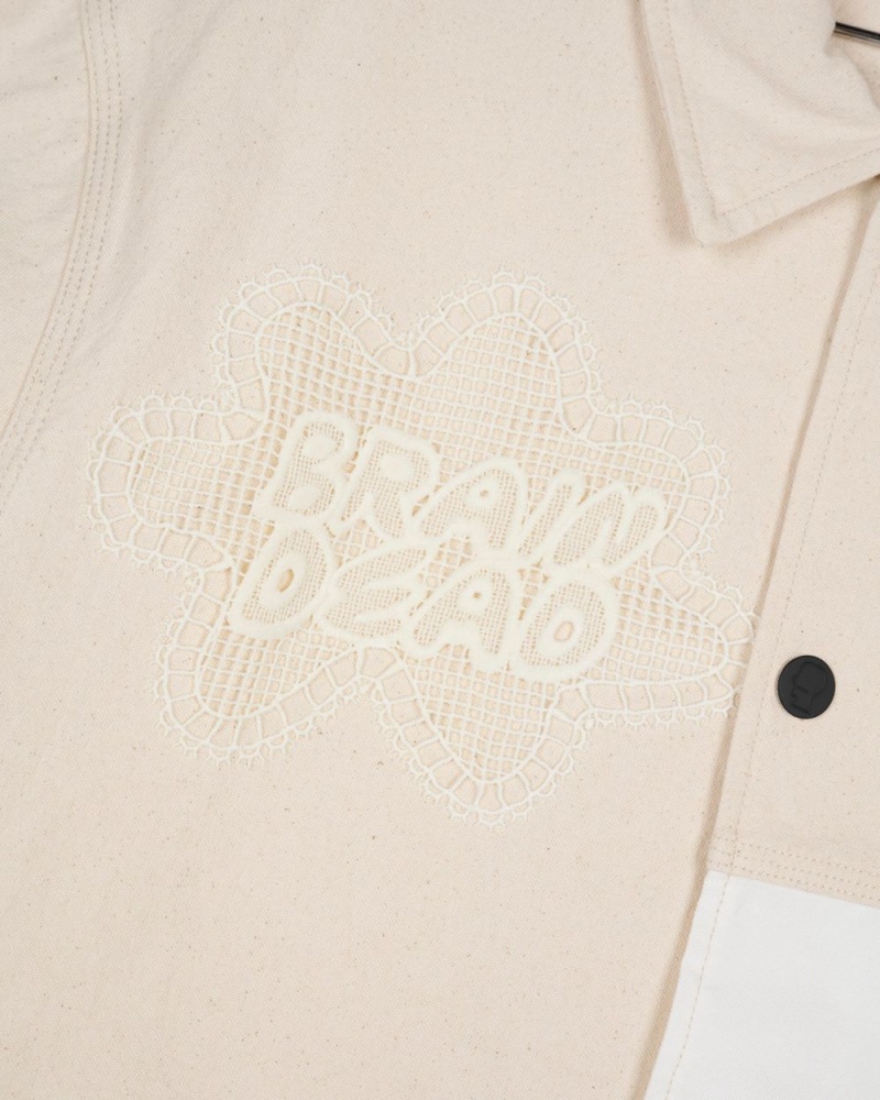 Beige Brain Dead Doily Chore Jacket | USA PUEI74093